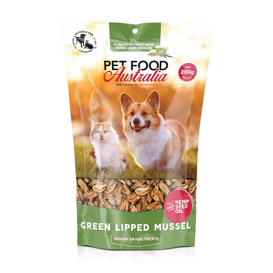 Pet Food Australia Green Lipped Mussel Treats for Joint Health Support 200g