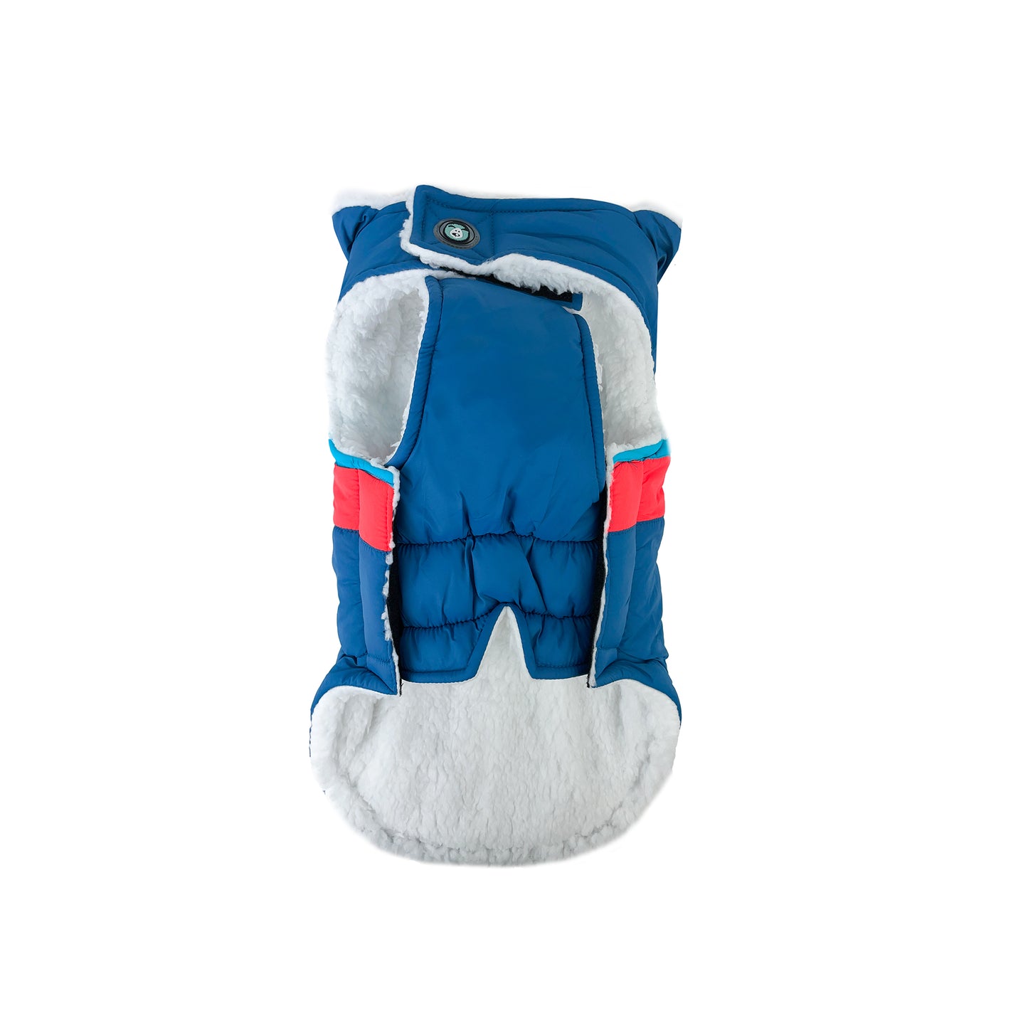 Huskimo Dog Coat Lightning Bolt Blue