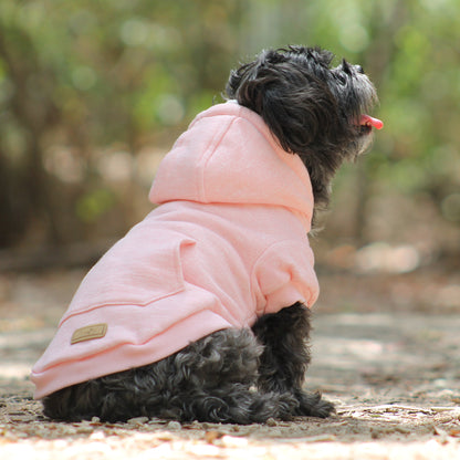 Huskimo Dog Hoodie Mt Snowy Rose Pink