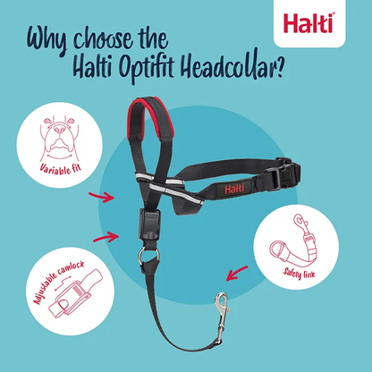 Halti Optifit Head Collar Black