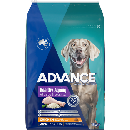 Advance Healthy Ageing Large Breed Chicken with Rice Dry Dog Food