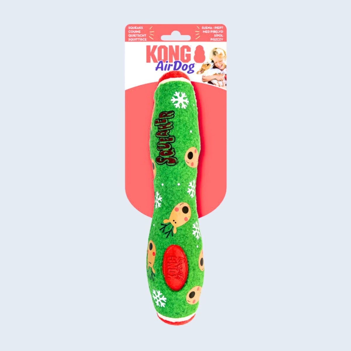 KONG Holiday AirDog Squeaker Stick Dog Toy Large