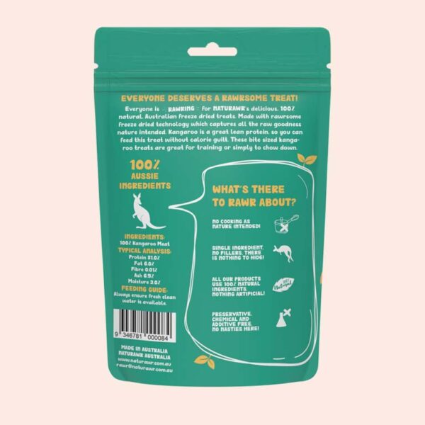 Naturawr Snack-A-Roos for Dogs 50g