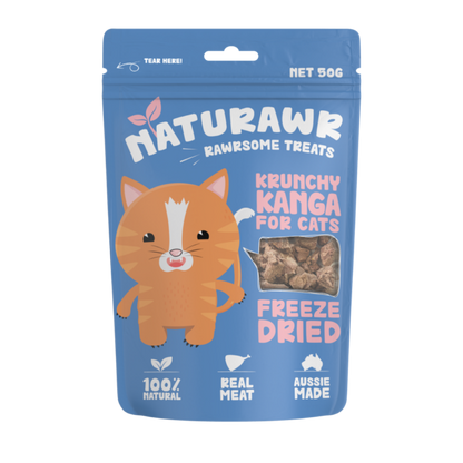 Naturawr Krunchy Kanga for Cats 50g