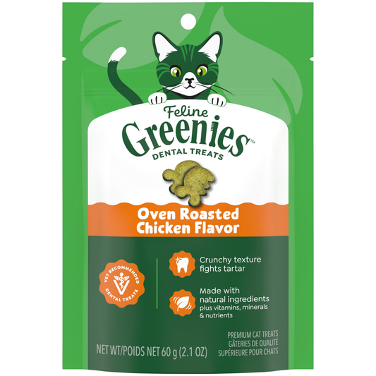 Greenies Feline Oven Roasted Chicken Cat Treats