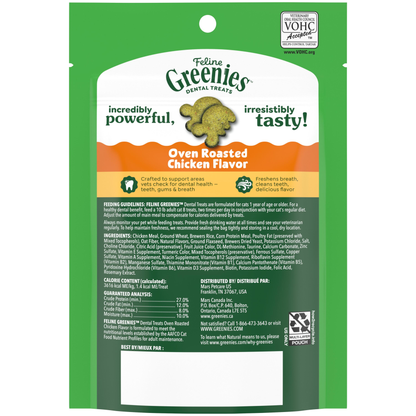Greenies Feline Oven Roasted Chicken Cat Treats