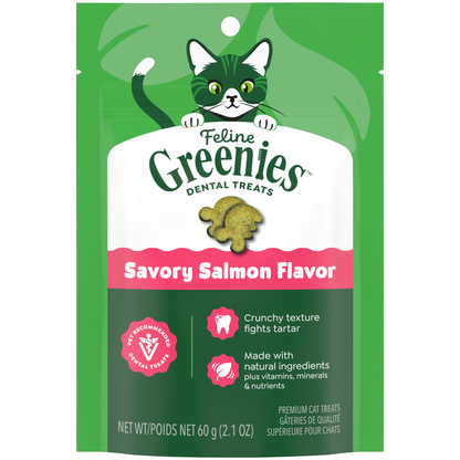 Greenies Feline Savory Salmon Cat Treats