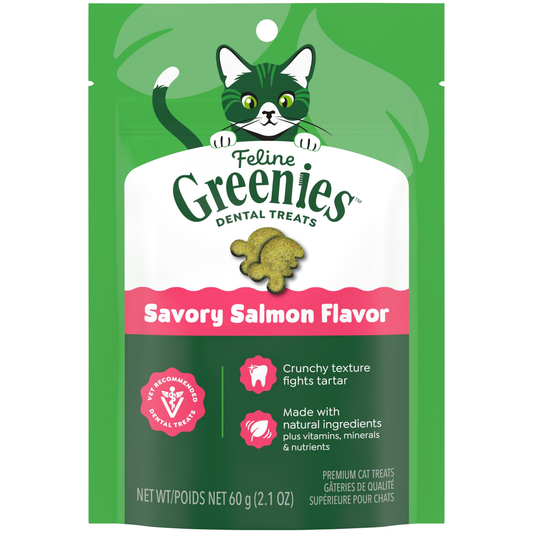 Greenies Feline Savory Salmon Cat Treats