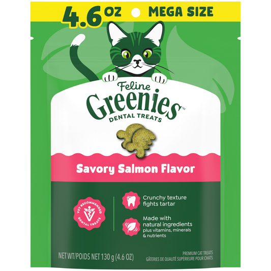 Greenies Feline Savory Salmon Cat Treats