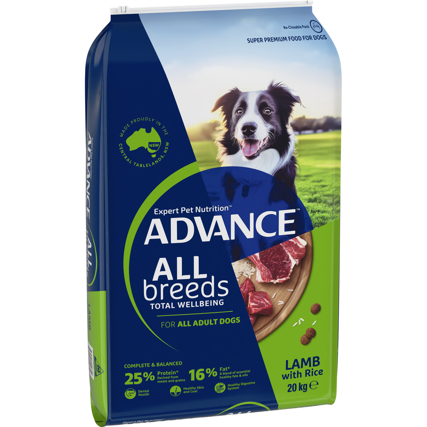 ADVANCE All Breed Lamb & Rice Dry Dog Food 20kg
