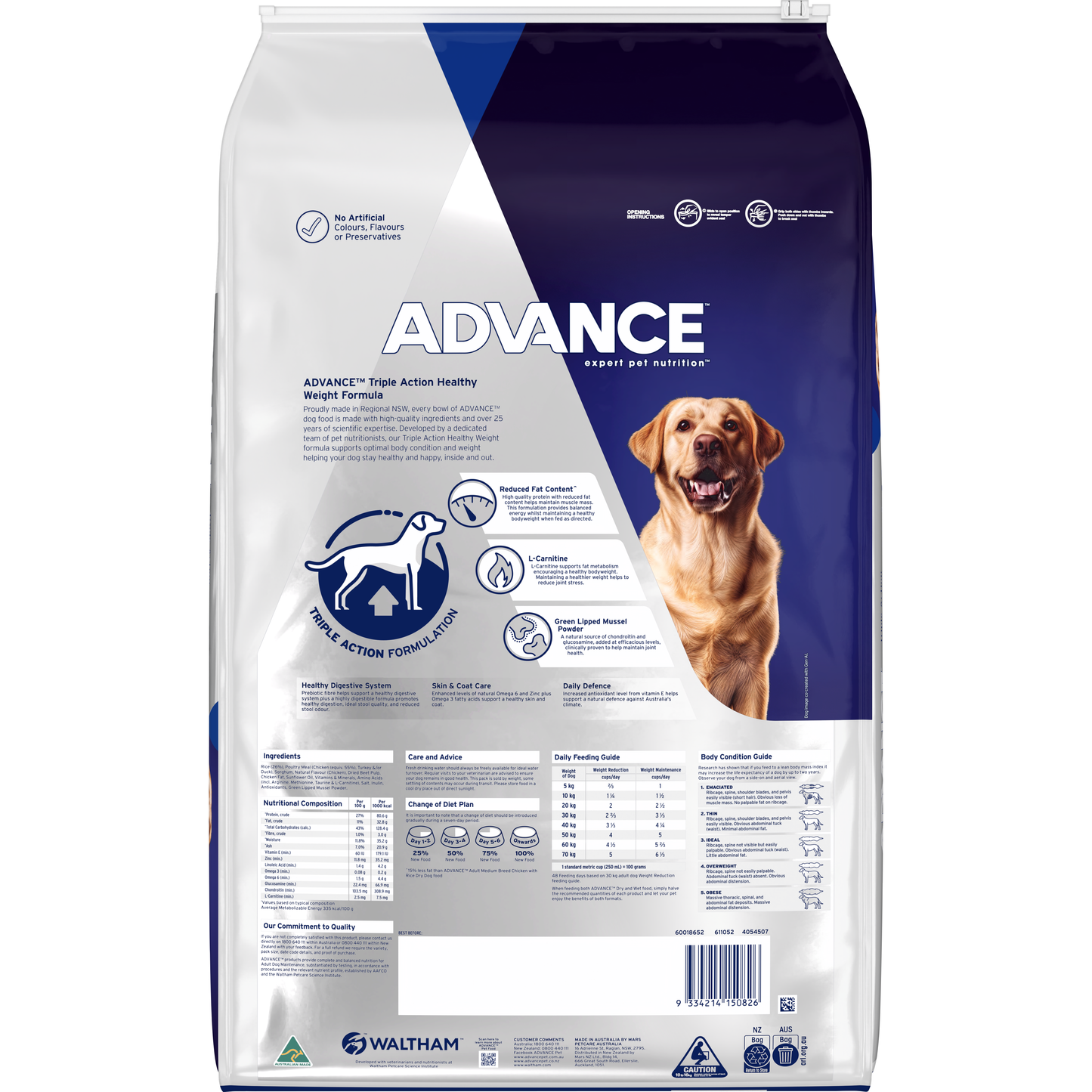 Advance Adult All Breed Weight Control Chicken & Rice