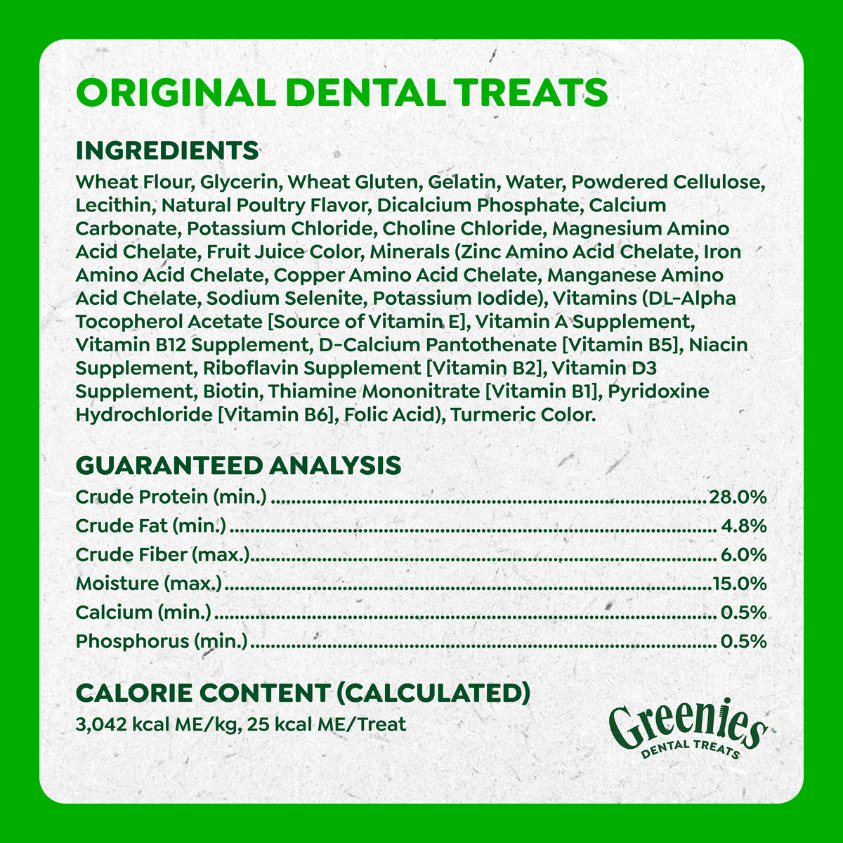 Greenies Original Dental Chews 170g