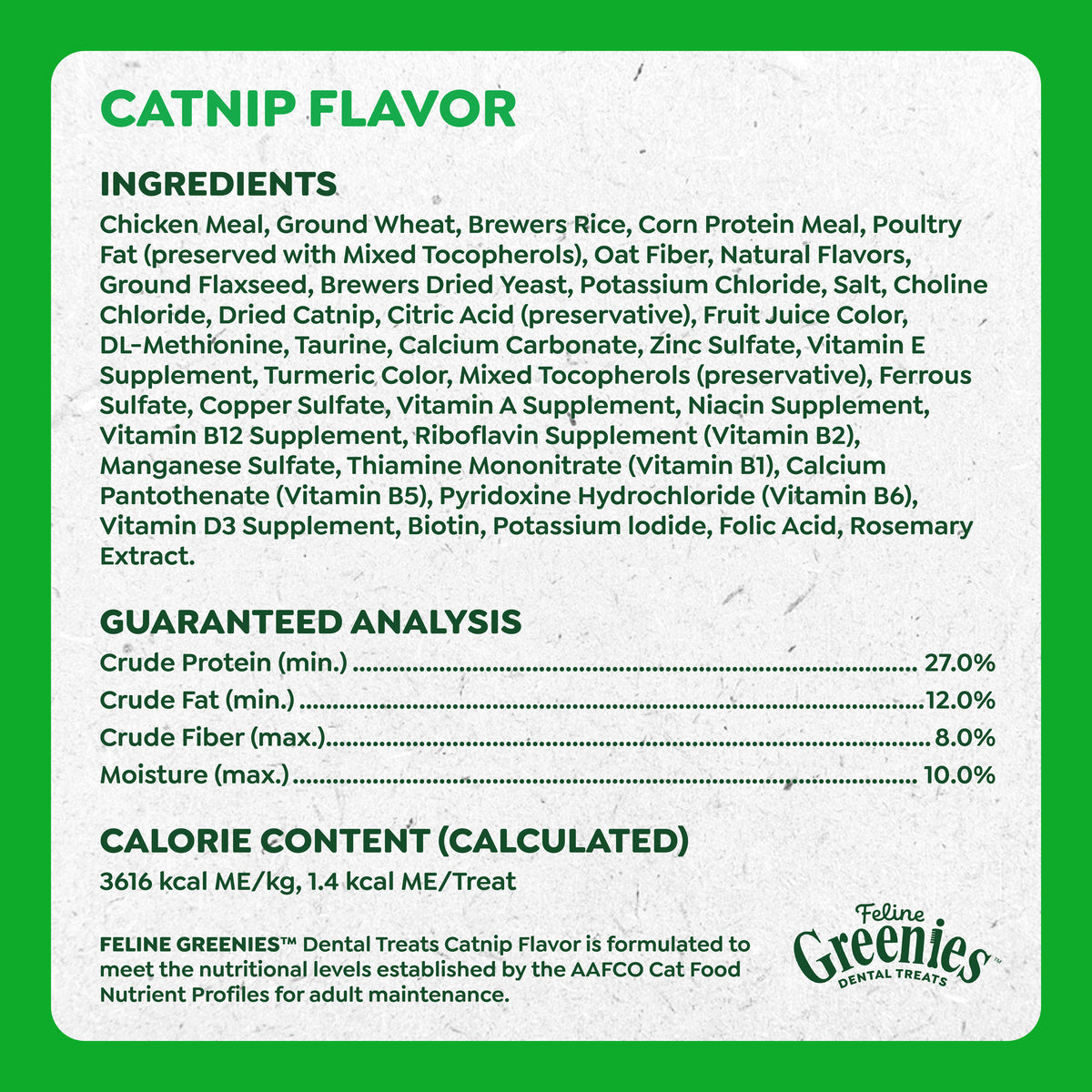 Greenies Feline Catnip Cat Treats