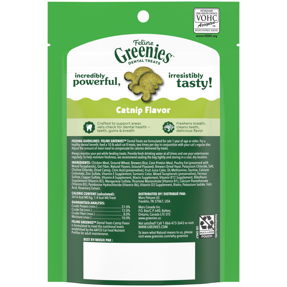 Greenies Feline Catnip Cat Treats