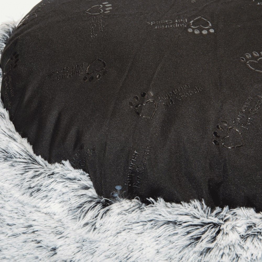 Superior Pet Goods Hugzzz Memory Ortho Curl Up Cloud Calming Bed Dove Grey