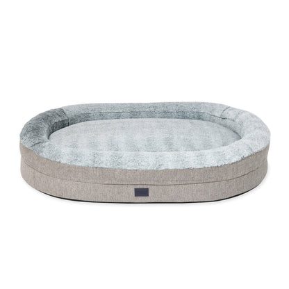 Superior Pet Goods Orthopaedic Memory Rest Harlow Grey & Artic Fur