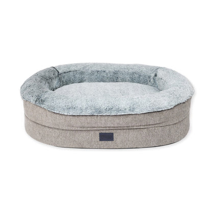 Superior Pet Goods Orthopaedic Memory Rest Harlow Grey & Artic Fur