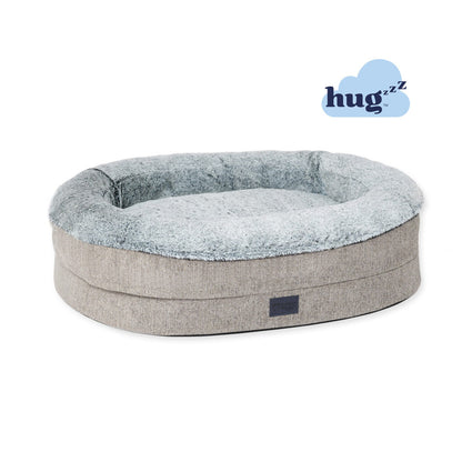 Superior Pet Goods Orthopaedic Memory Rest Harlow Grey & Artic Fur
