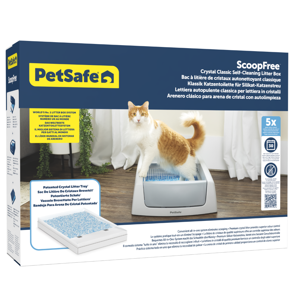 PetSafe Scoop Free Crystal Classic Self Cleaning Litter Tray
