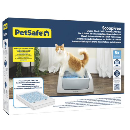 PetSafe Scoop Free Crystal Classic Self Cleaning Litter Tray
