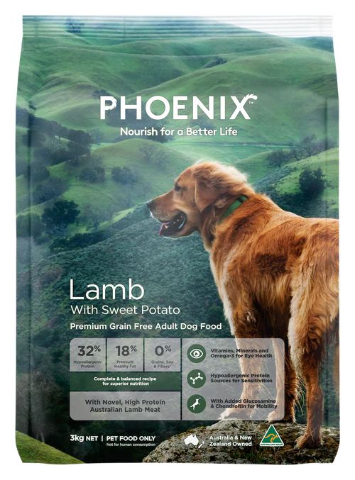 Phoenix Lamb & Sweet Potato Premium Grain Free Adult Dog Food
