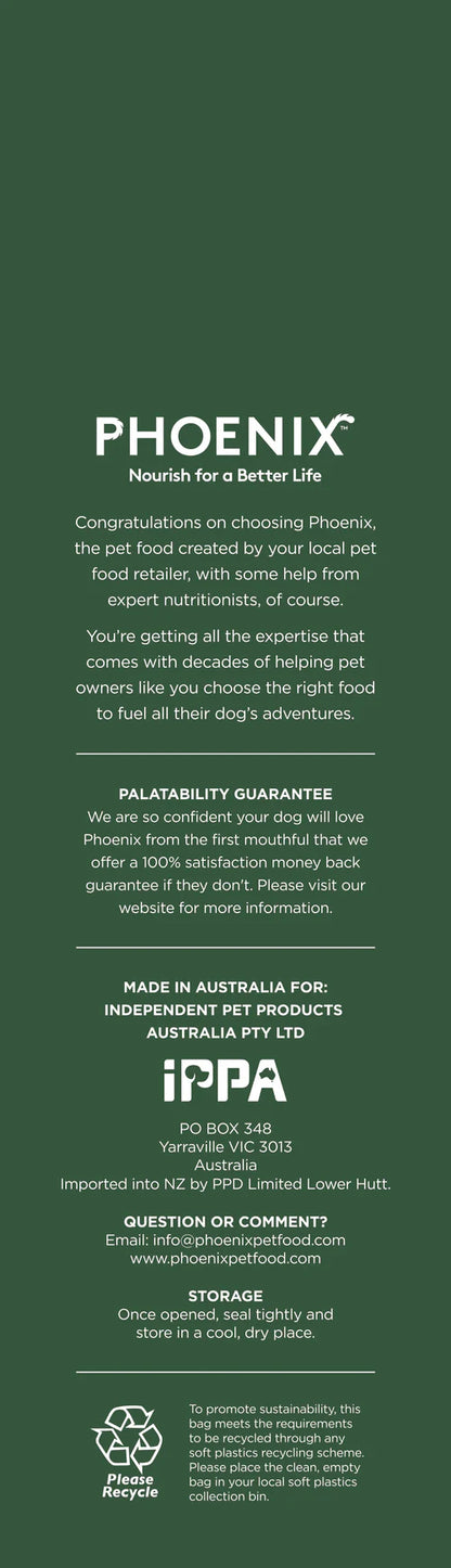 Phoenix Lamb & Sweet Potato Premium Grain Free Adult Dog Food