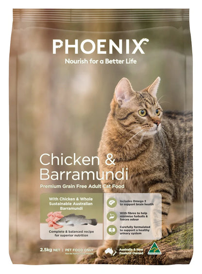 Phoenix Chicken & Barramundi Premium Grain Free Adult Cat Food