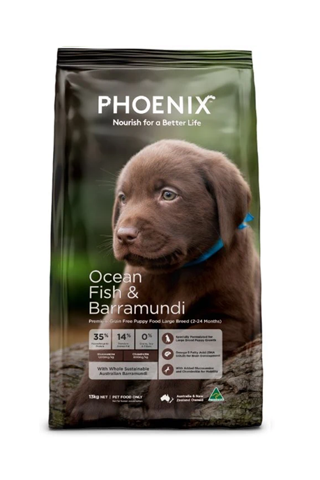 Phoenix Ocean Fish & Barramundi Premium Grain Free Large Breed Puppy Food