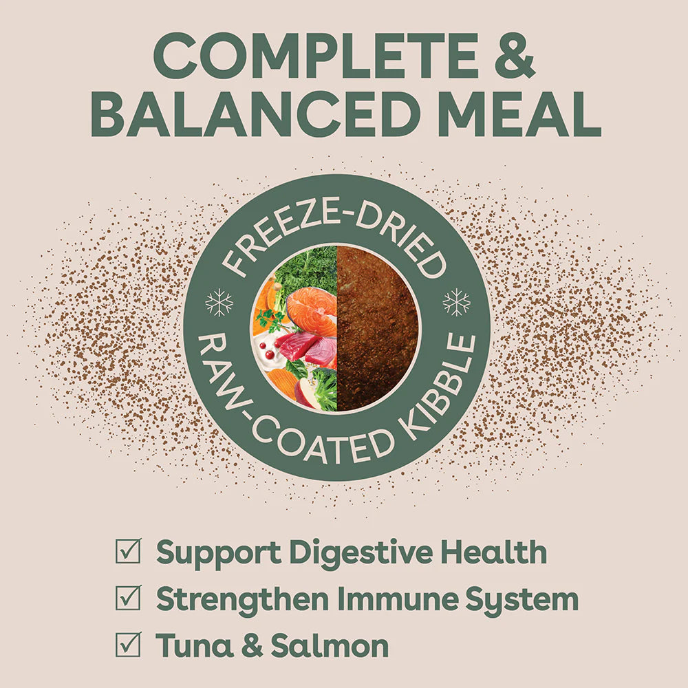 Pure Life Freeze-Dried Raw-Coated Kibble Tuna & Salmon for Adult Dogs 2.5kg