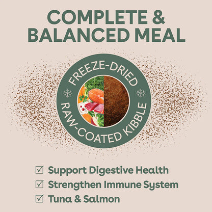 Pure Life Freeze-Dried Raw-Coated Kibble Tuna & Salmon for Adult Dogs 2.5kg