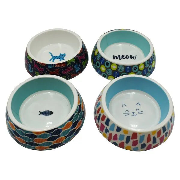SimplyCAT Colourful Cats Cat Bowl 225mL