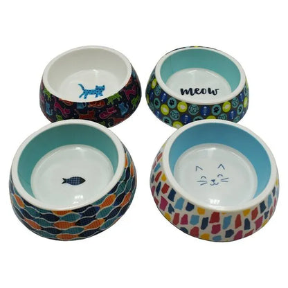 SimplyCAT Colourful Cats Cat Bowl 225mL