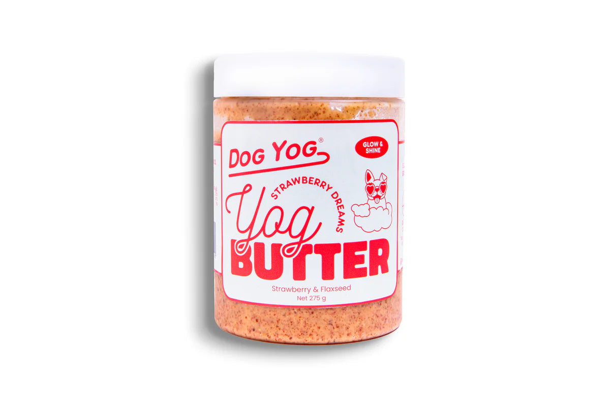 Dog Yog Strawberry Dreams Yog Butter Strawberry & Flaxseed 275g