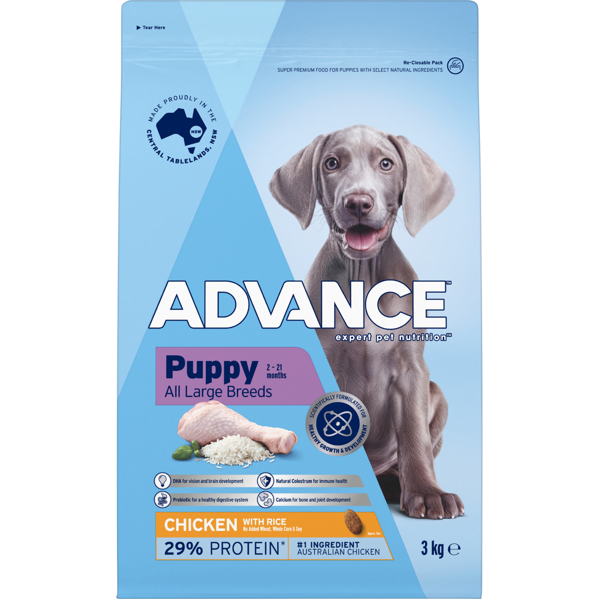Advance Puppy Large Breed Chicken with Rice Dry Dog Food