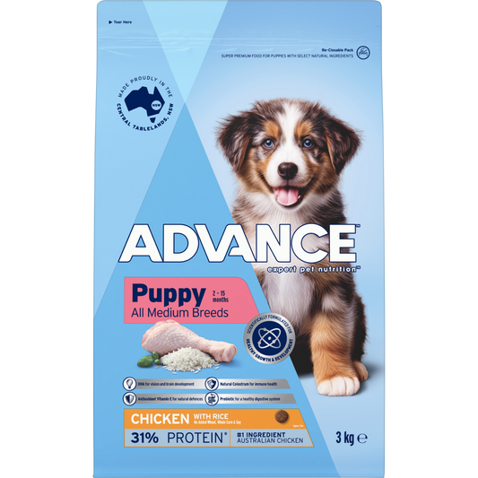 Advance Puppy Medium Breed Chicken with Rice Dry Dog Food