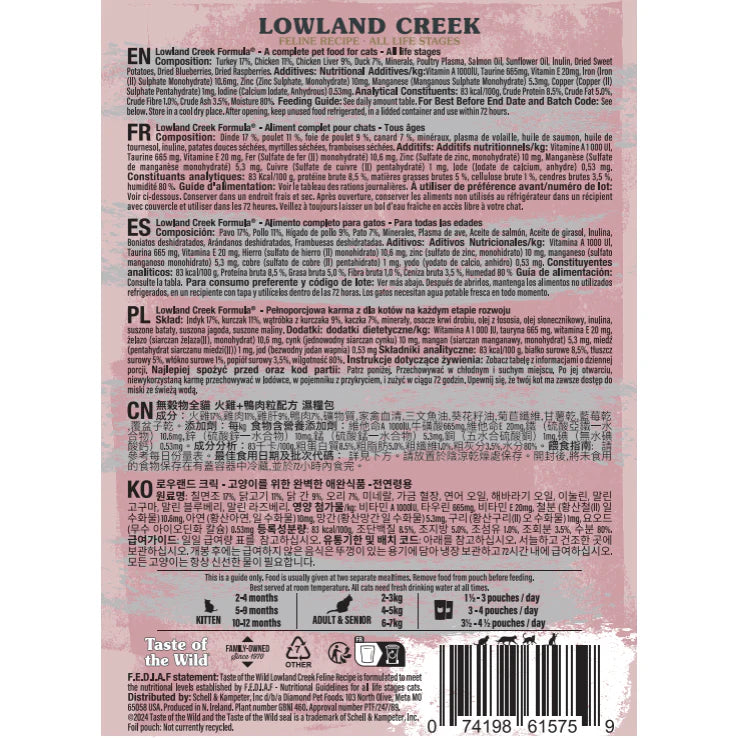 Taste of the Wild Lowland Creek Cat Chunks in Gravy Pouch