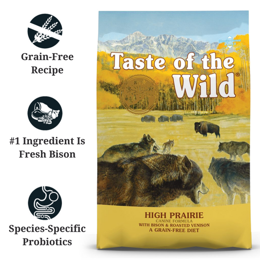 Taste of the Wild High Praire Canine with Bison & Roasted Venison 2kg