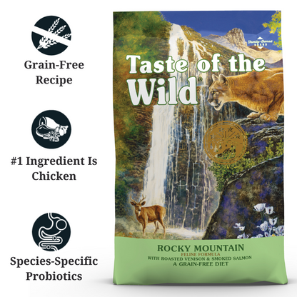 Taste of the Wild Rocky Mountain Feline with Roasted Venison & Smoked Salmon 2kg