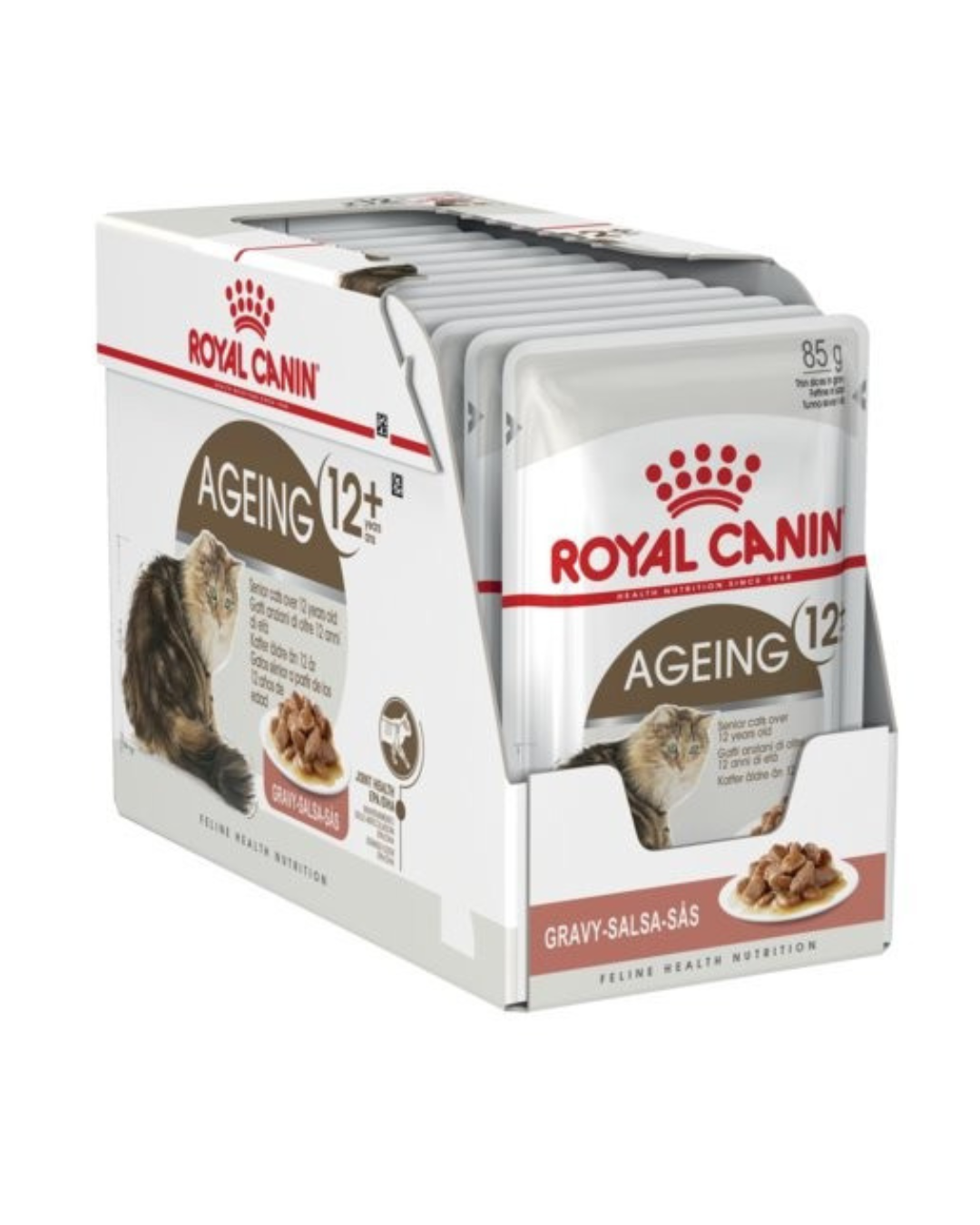 Royal Canin Ageing 12+ Wet Cat Food Pouches Chunks in Gravy