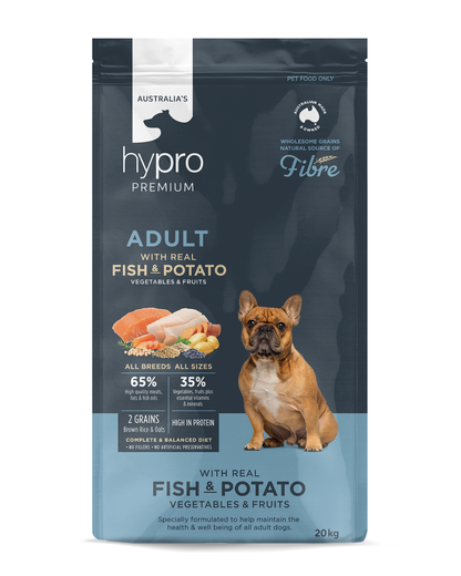 Hypro Premium Wholesome Grains Fish & Potato Adult Dry Dog Food