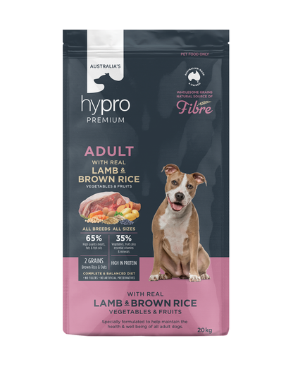 Hypro Premium Wholesome Grains Lamb & Brown Rice Adult Dry Dog Food