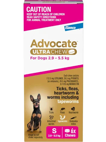 Advocate Ultra Chew for Small Dogs 2.9-5.5kg