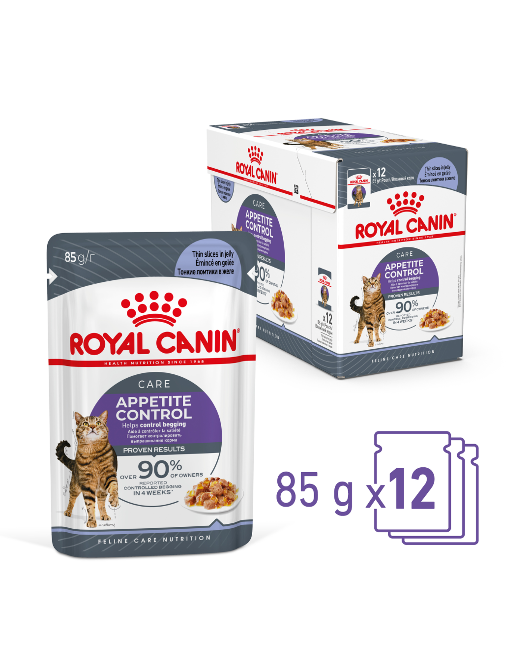 Royal Canin Appetite Control Wet Cat Food Pouches in Jelly