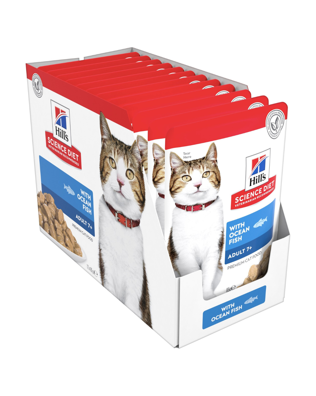 Hill's Science Diet Adult 7+ Ocean Fish Wet Cat Food Pouches