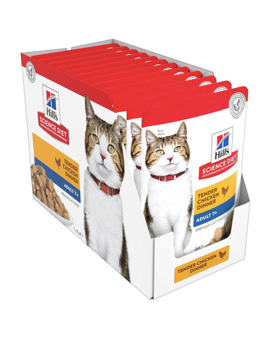 Hill's Science Diet Adult 7+ Chicken Wet Cat Food Pouches
