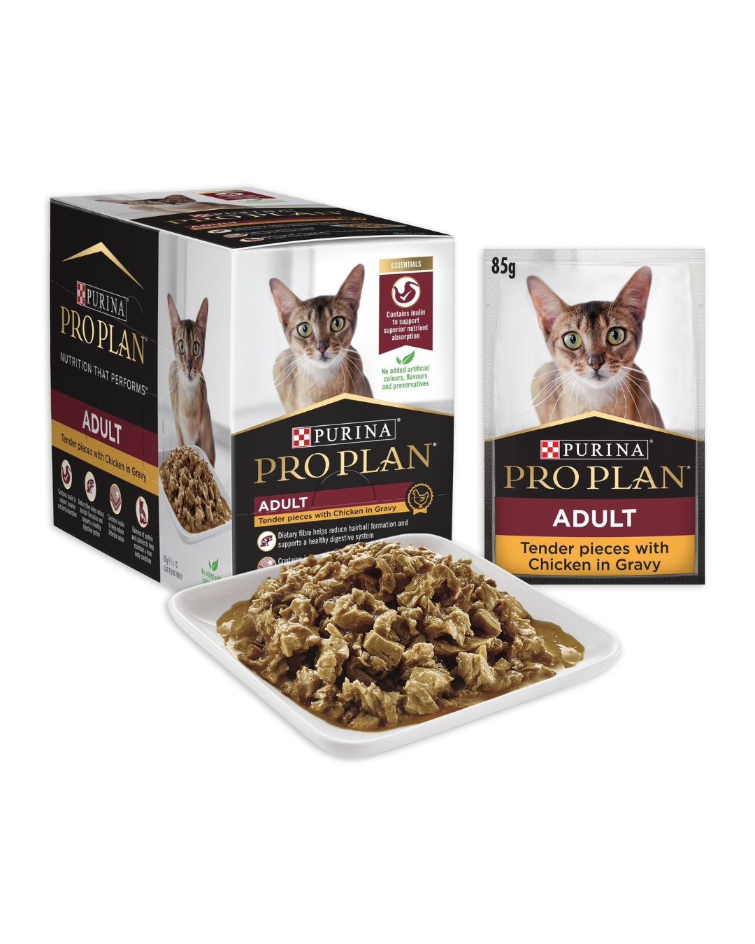 Pro Plan Cat Chicken Gravy Wet Cat Food Pouches