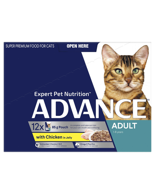Advance Adult Wet Cat Food Chicken In Jelly