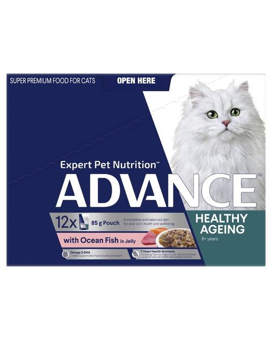 Advance Healthy Ageing Wet Cat Food Ocean Fish In Jelly