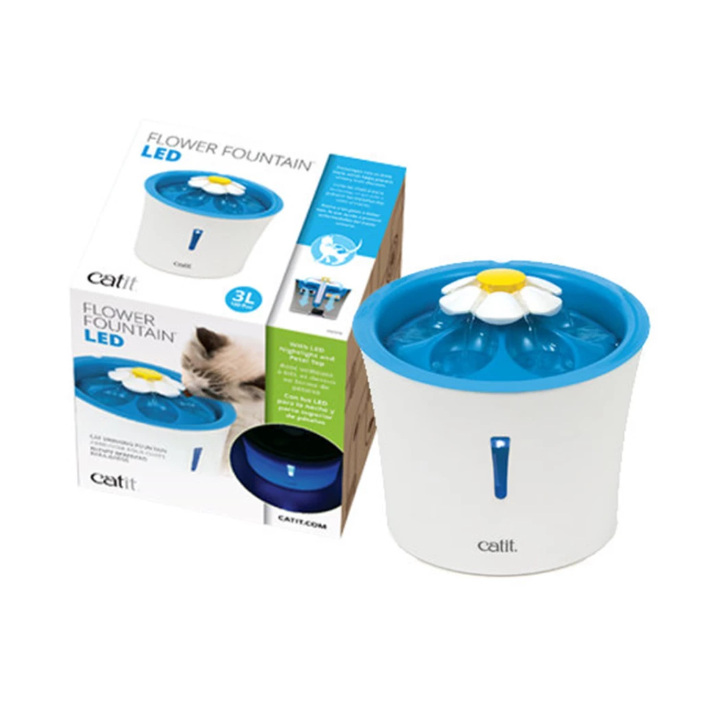 Catit 2.0 Senses Flower Water Fountain 3L with Night LED