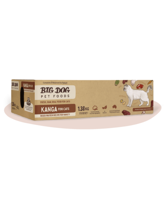 Big Dog Kangaroo Raw Cat Food (12x115g/1.38kg)